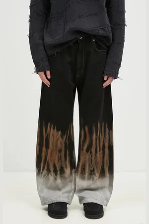 Rick Owens Owens jeansy Geth Jeans męskie DU02D2351.BSUN