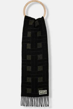 Kenzo Szalik wełniany Reversible Scarf kolor wzorzysty FE68EU014JEC.51