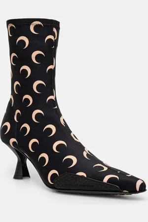 Marine Serre Botki Recycled Moon Jersey Ms Still damskie kolor na szpilce WFW041A.CJER0053