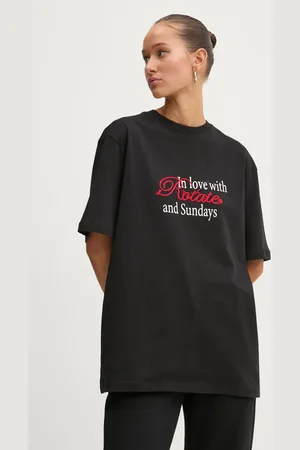 ROTATE T-shirt bawełniany damski kolor 113421100