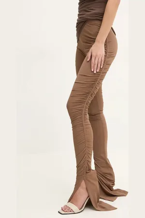 Rick Owens Spodnie damskie kolor dopasowane high waist LI02D5335CVI