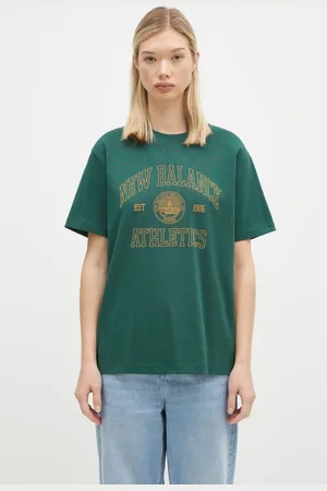 New Balance T-shirt bawełniany damski kolor WT43548NWG
