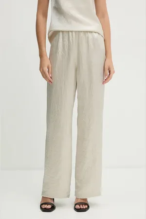 Nanushka Spodnie BRENDA damskie kolor szerokie high waist NW24PFOW13571