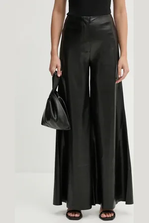 Nanushka Spodnie WIRAAG damskie kolor dzwony high waist NW24PFOW10351