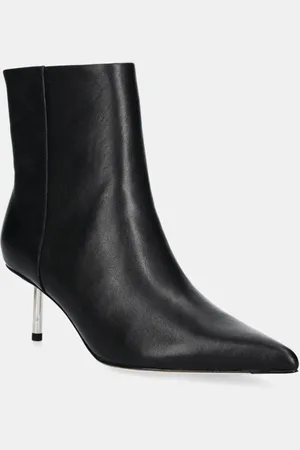 Stand Studio Botki skórzane Madison Studded Boot damskie kolor na szpilce 66335-7770