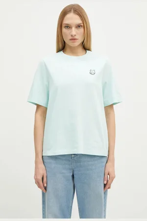 Maison Kitsuné T-shirt bawełniany Bold Fox Head Patch Comfort damski kolor MW00127KJ0119