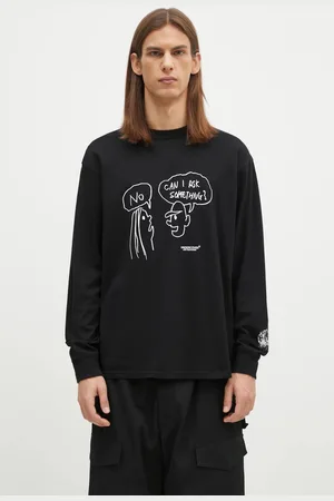 UNDERCOVER Longsleeve bawełniany C/S kolor z nadrukiem UC2D4894