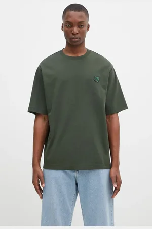 Maison Kitsuné T-shirt bawełniany Bold Fox Head Patch Oversize Tee Shirt męski kolor gładki LM00107KJ0119