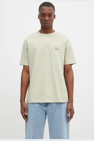 Maison Kitsuné T-shirt bawełniany Bold Fox Head Patch Comfort Tee Shirt męski kolor z aplikacją MM00127KJ0118