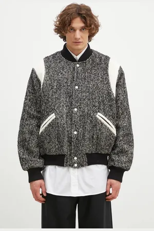 Kenzo Kurtka bomber z domieszką wełny Wool Varsity Jacket kolor zimowa oversize FE65BL1489OX.99