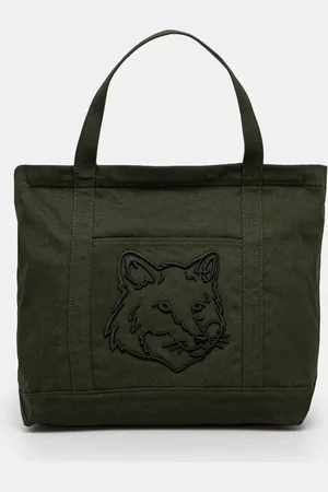 Maison Kitsuné Torba bawełniana Fox Head kolor LW05104WW0107