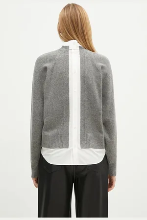 UNDERCOVER Sweter wełniany Knit damski kolor lekki UC2D1905.1
