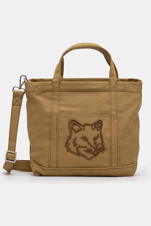 Maison Kitsuné Torba bawełniana Fox Head kolor LW05103WW0107
