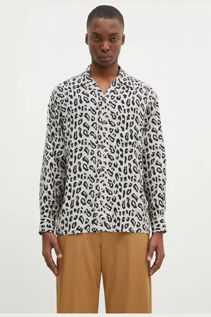 Wacko Maria Koszula Hawaiian Shirt L/S męska kolor regular z kołnierzykiem klasycznym 24FW-WMS-HI01