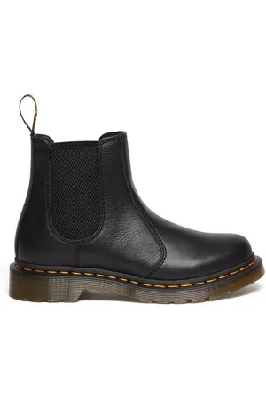 Dr. Martens Sztyblety skórzane 2976 damskie kolor na płaskim obcasie DM30698001