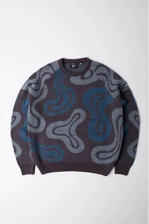By Parra Sweter z domieszką wełny Stupid Lava Lamp Knitted Pullover męski kolor 52415