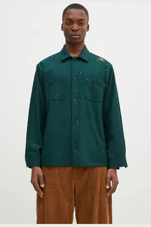 UNDERCOVER Koszula wełniana Shirt kolor relaxed z kołnierzykiem klasycznym UC2D4405.1