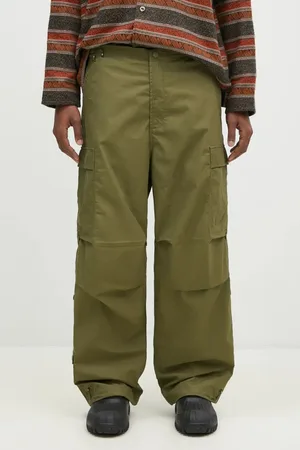 Maharishi Spodnie bawełniane Original Cargo Snopants Loose kolor w fasonie cargo 5300.OLIVE