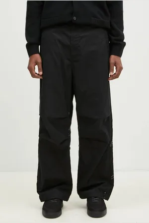 Maharishi Spodnie bawełniane Bonsai Landscape Loose Snopants kolor proste 5346.BLACK