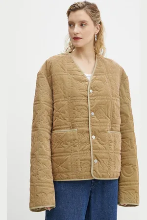 Nanushka Kurtka welurowa ADARA kolor przejściowa oversize NU24FWJK03166