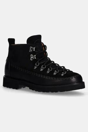 FRACAP Buty skórzane Magnifico Indian męskie kolor MAGNIFICO.M120.INDIA.BL