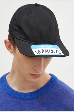Vetements Czapka z daszkiem bawełniana My Name Sticker kolor z nadrukiem UA66CA110B