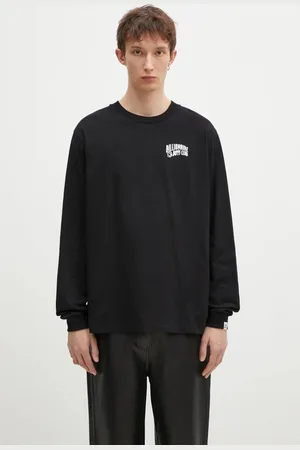 Billionaire Boys Club Longsleeve bawełniany Small Arch Logo L/S Tee kolor z nadrukiem BC007-WHITE