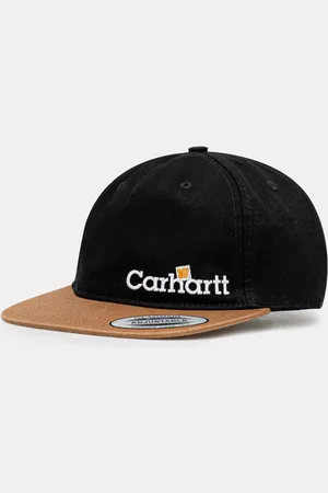Carhartt Czapka z daszkiem bawełniana Label Script Coach Cap kolor z aplikacją I034361.89XX