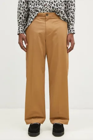Maison Kitsuné Spodnie bawełniane Relaxed Chino kolor proste MM01106WW0078