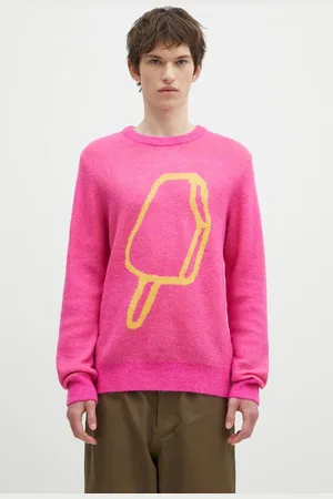 ICECREAM Sweter z domieszką wełny Popsicle Crewneck męska kolor IC24436