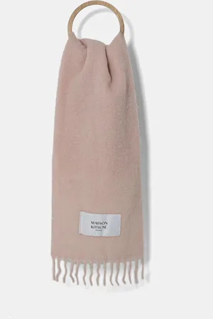 Maison Kitsuné Szalik Baby Alpaca damski kolor gładki LM06206WA0022