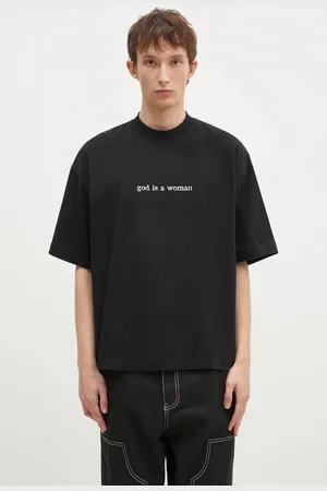 Vetements T-shirt bawełniany God Is A Woman Cropped Boxy kolor z nadrukiem UA66TR725B