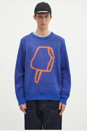 ICECREAM Sweter z domieszką wełny Popsicle Crewneck męska kolor IC24436