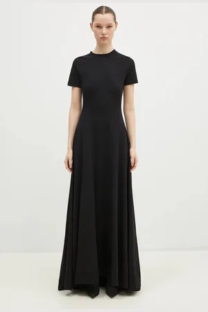 Vetements Sukienka Embroidered Logo Ballroom kolor maxi rozkloszowana WA66DR710B