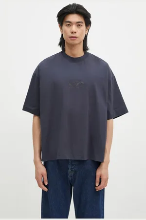 Vetements T-shirt bawełniany Oval Logo Cropped Boxy męski kolor z nadrukiem UA66TR600N