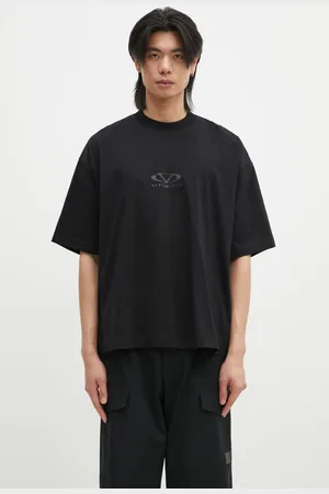 Vetements T-shirt bawełniany Oval Logo Cropped Boxy kolor z nadrukiem UA66TR600BB