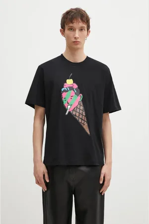 ICECREAM T-shirt bawełniany Cone Man męski kolor z nadrukiem IC24483