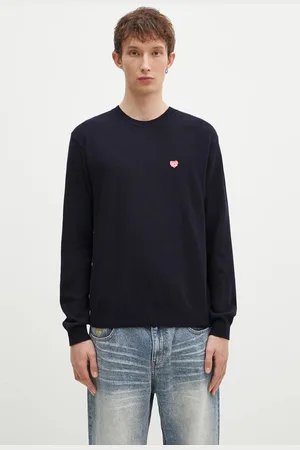 HUMAN MADE Sweter wełniany Heart Badge Knit męski kolor lekki HM28CS047