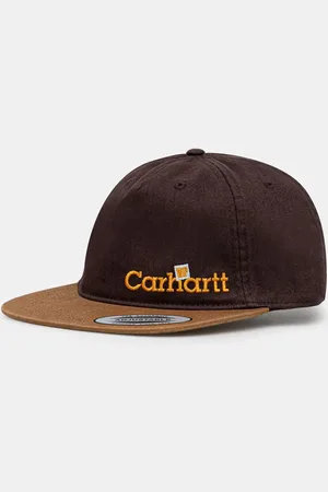 Carhartt Czapka z daszkiem bawełniana Label Script Coach Cap kolor z aplikacją I034361.51XX