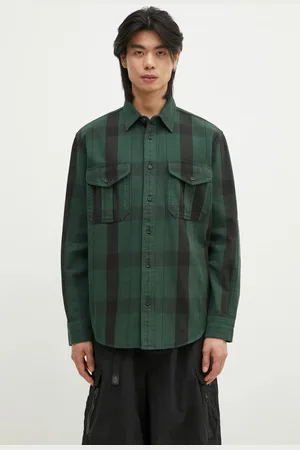 Filson Koszula bawełniana Vintage Alaskan Guide Shirt męska kolor relaxed z kołnierzykiem klasycznym FMCAM0013