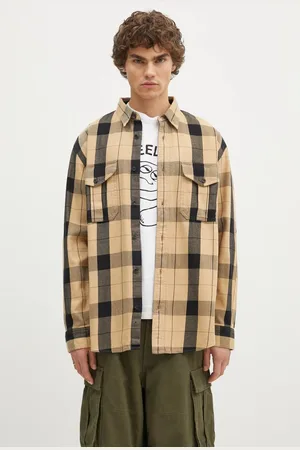 Filson Koszula bawełniana Vintage Alaskan Guide Shirt męska kolor relaxed z kołnierzykiem klasycznym FMCAM0013