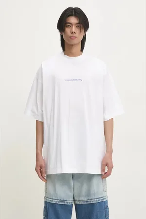 Vetements T-shirt bawełniany Website Oversized kolor z nadrukiem UA66TR735W