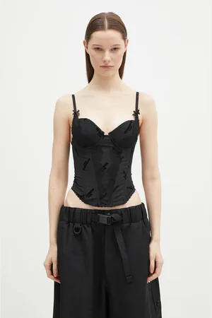 Vetements Top Corset Top kolor z aplikacją WA66TO200B