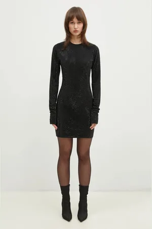 Vetements Sukienka Iced-Out Longsleeve Mini kolor mini dopasowana WA66DR900B