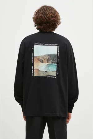 Mki Miyuki-Zoku Longsleeve bawełniany Resort Long Sleeve Tee kolor z nadrukiem RESORT.LONG.SLEEVE.TEE