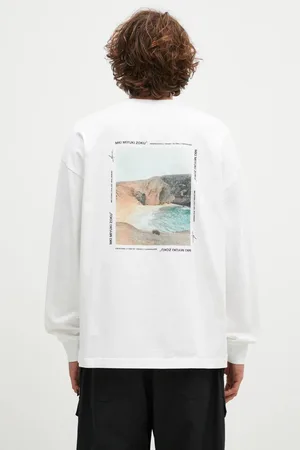 Mki Miyuki-Zoku Longsleeve bawełniany Resort Long Sleeve Tee kolor z nadrukiem RESORT.LONG.SLEEVE.TEE