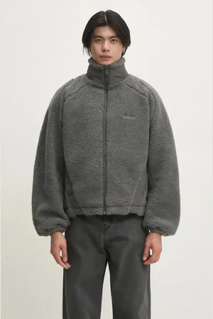 HAN Kjøbenhavn Kurtka Fleece męska kolor przejściowa oversize U-134141