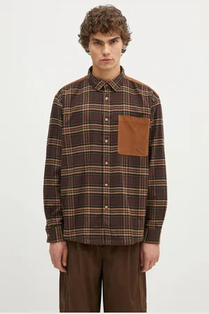 Barbour Koszula bawełniana Wolfwood OS Checked Shirt męska kolor regular z kołnierzykiem klasycznym MSH5508