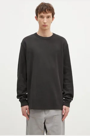 Filson Bluza bawełniana Waffle Knit Thermal Crew męska kolor gładka FMTEE0012
