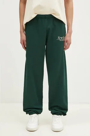 Sporty & Rich Spodnie dresowe bawełniane NY 94 kolor z nadrukiem PA036506034GR10